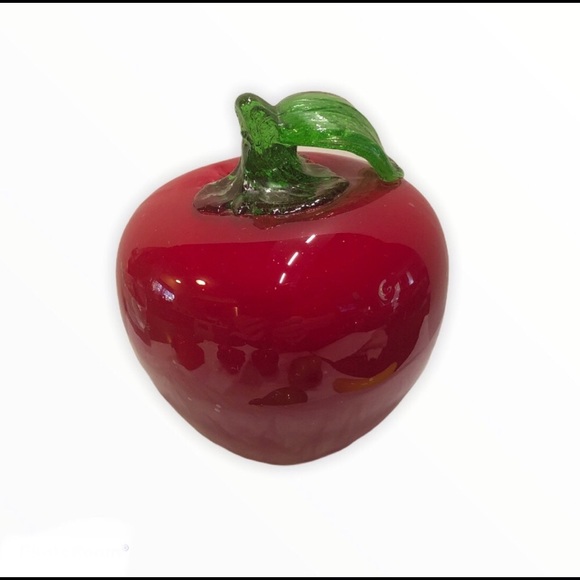 Vintage Glass Fruit Pear and Apple - Picture 5 of 9